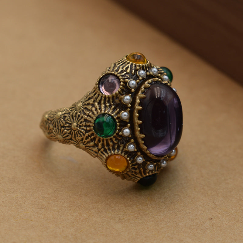 Amethyst Palace Ring