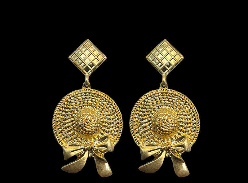 Vintage Belle-Bow Statement Earrings