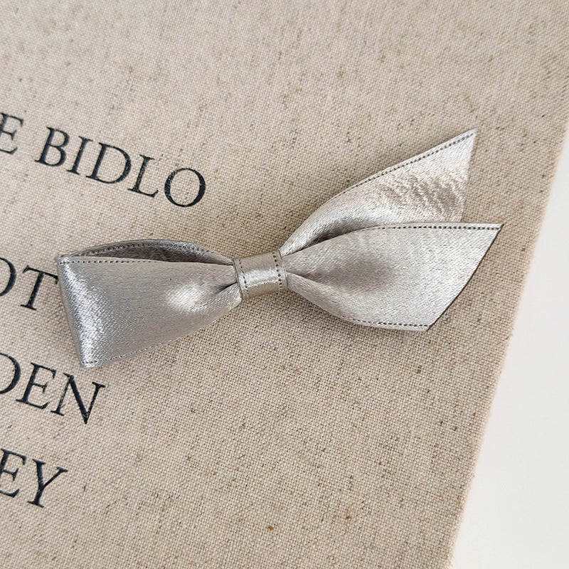 Silver Bow Hair Clips Series