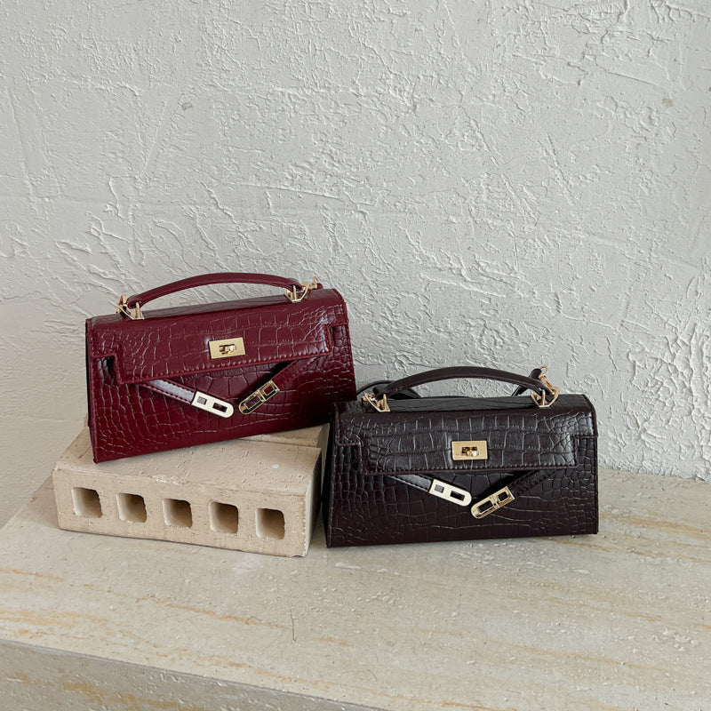 Parisian Lock Bag - Espresso Brown