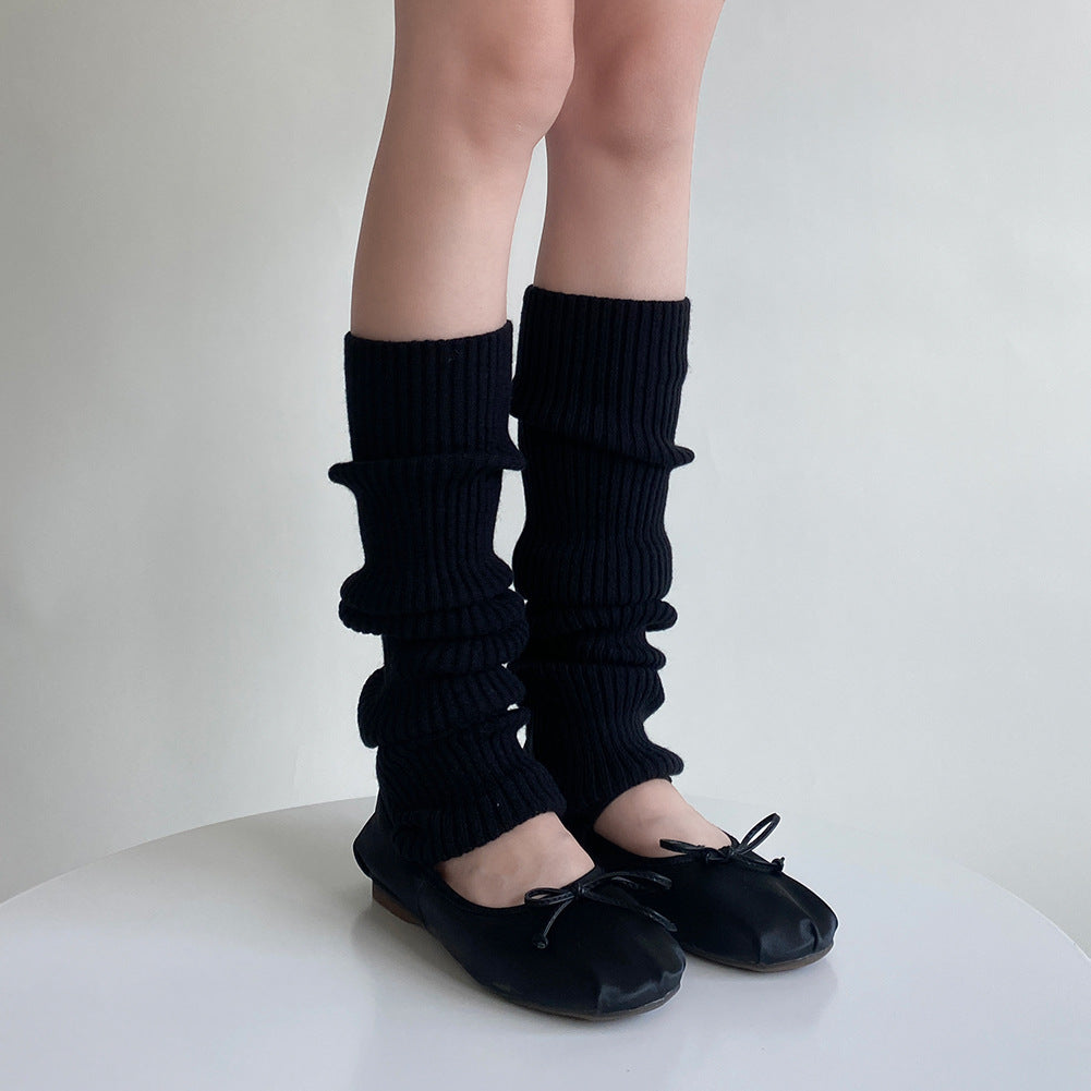Straight Leg Warmers - Cream White