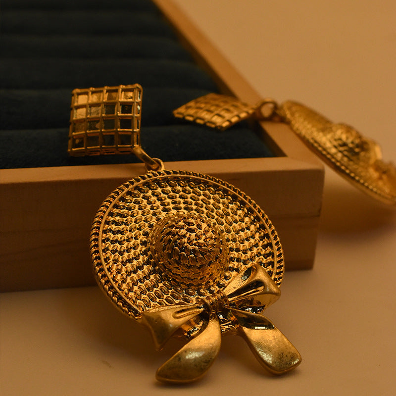 Vintage Belle-Bow Statement Earrings
