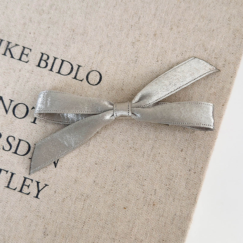 Silver Bow Hair Clips Series