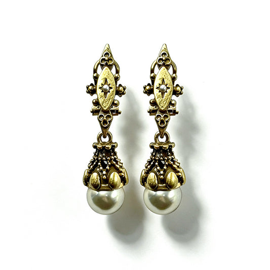 Vintage Pearl Statement Earrings