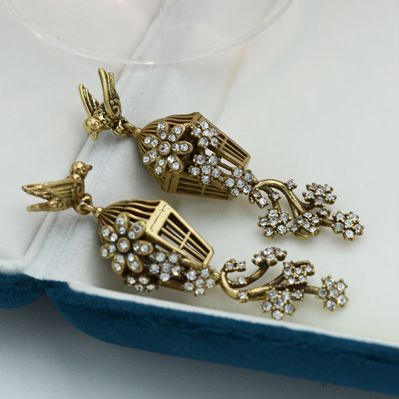 Antique Birdcage Earrings