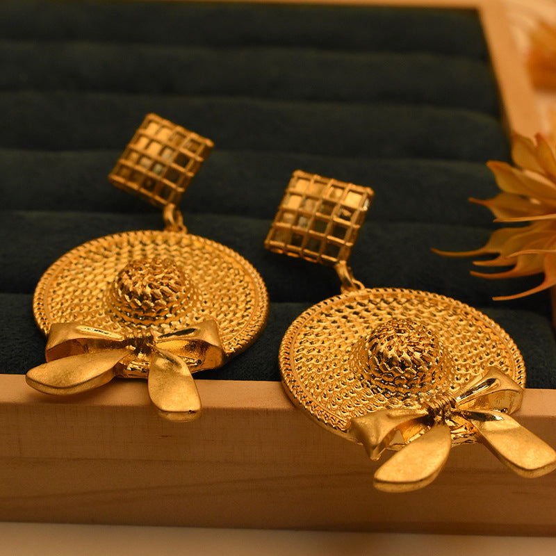 Vintage Belle-Bow Statement Earrings
