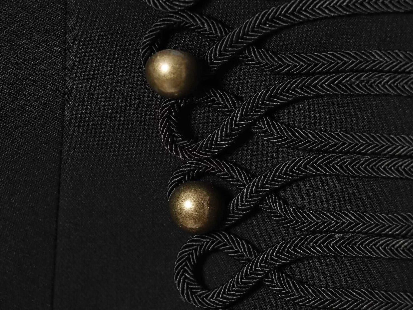 Military Tailored Blazer - Midnight Black