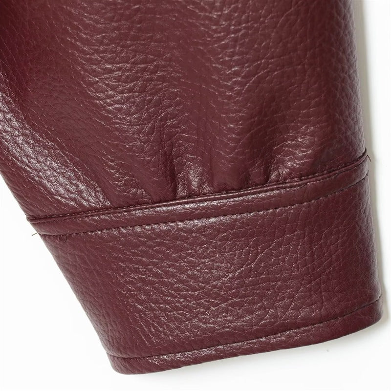 Offbeat Theory Faux Leather Jacket - Espresso Brown