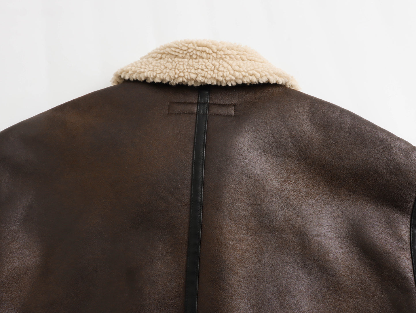 Oslo Shearling Street Jacket - Caramel Beige