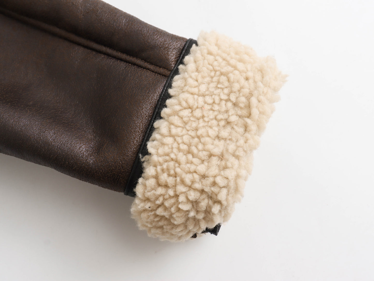 Oslo Shearling Street Jacket - Caramel Beige