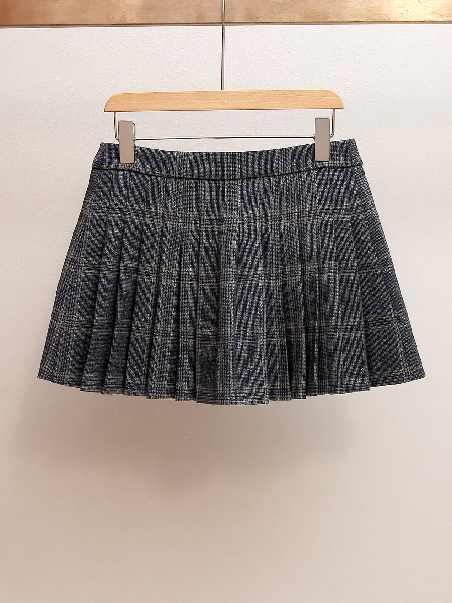 Parisian Academia Plaid Pleated Skirt