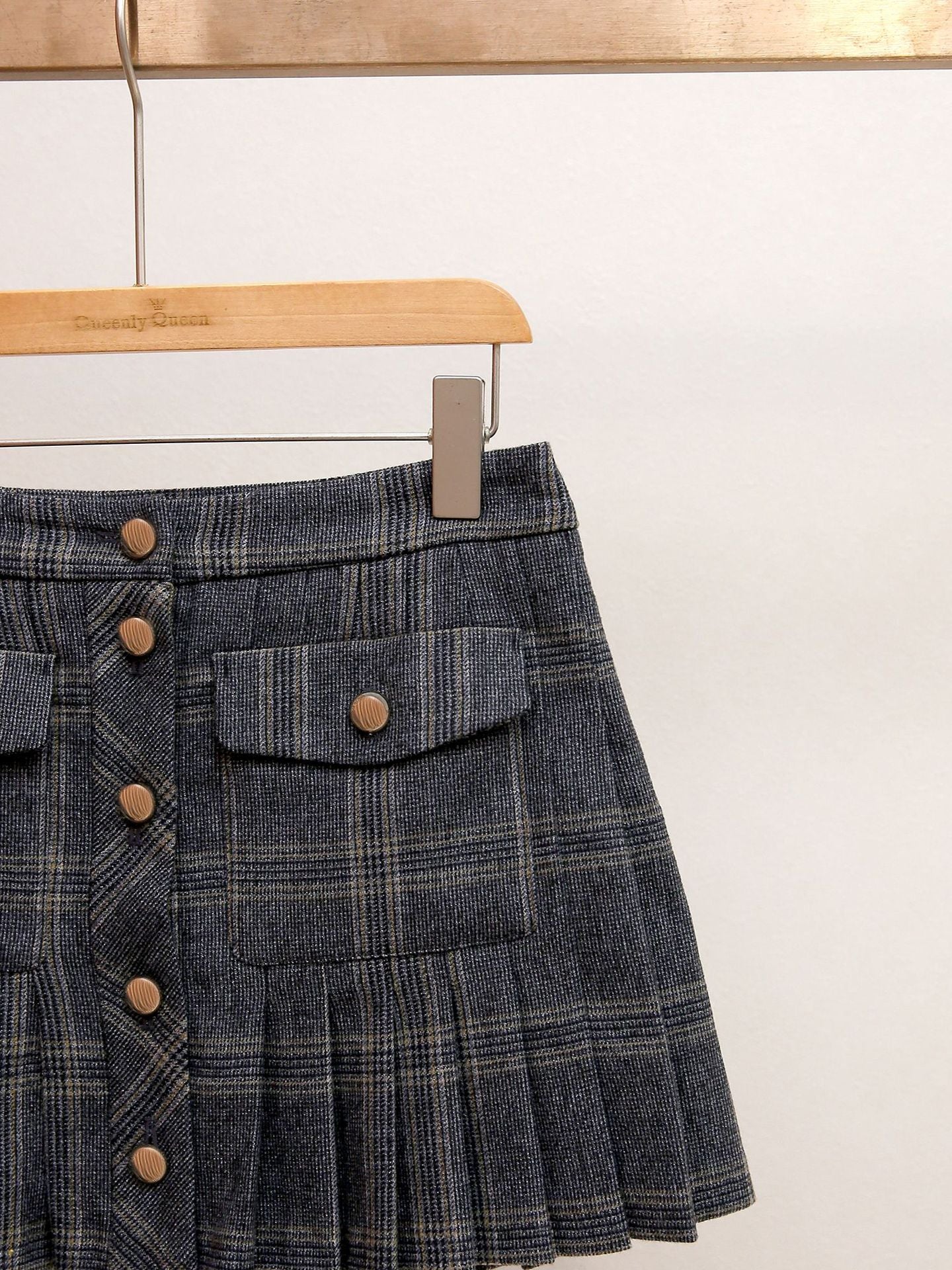 Parisian Academia Plaid Pleated Skirt