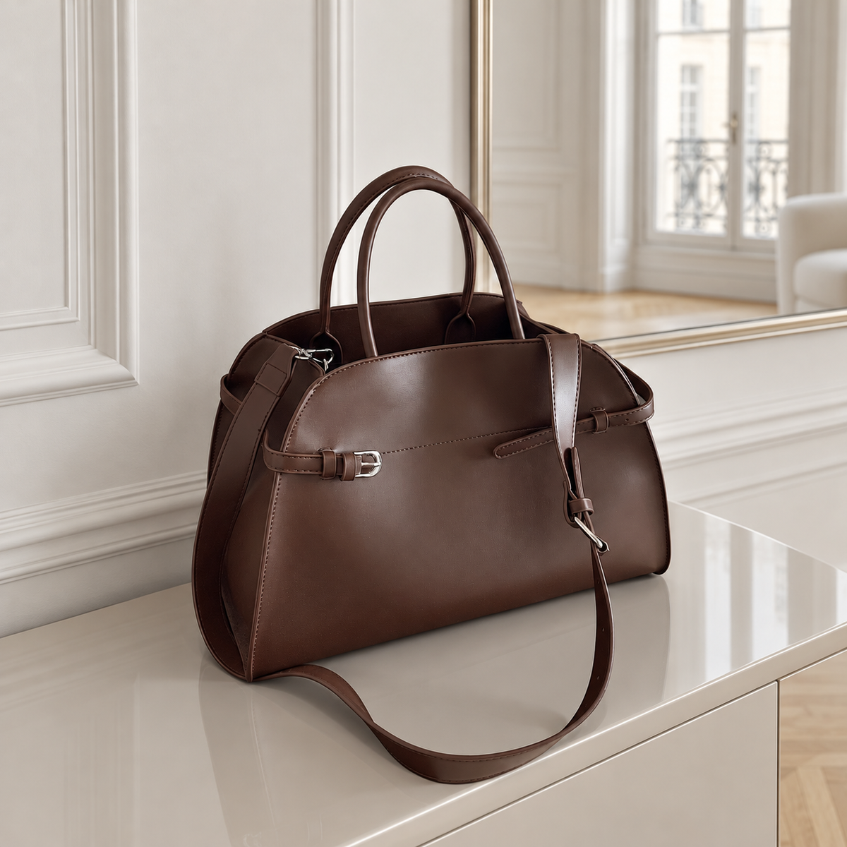Parisian Boss Tote - Midnight Black