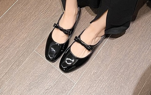 Parisian Bow Ballet Flats - Midnight Black