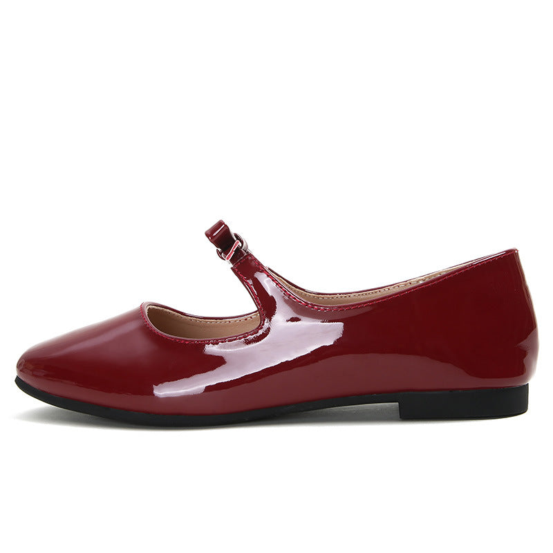 Parisian Bow Ballet Flats - Midnight Black