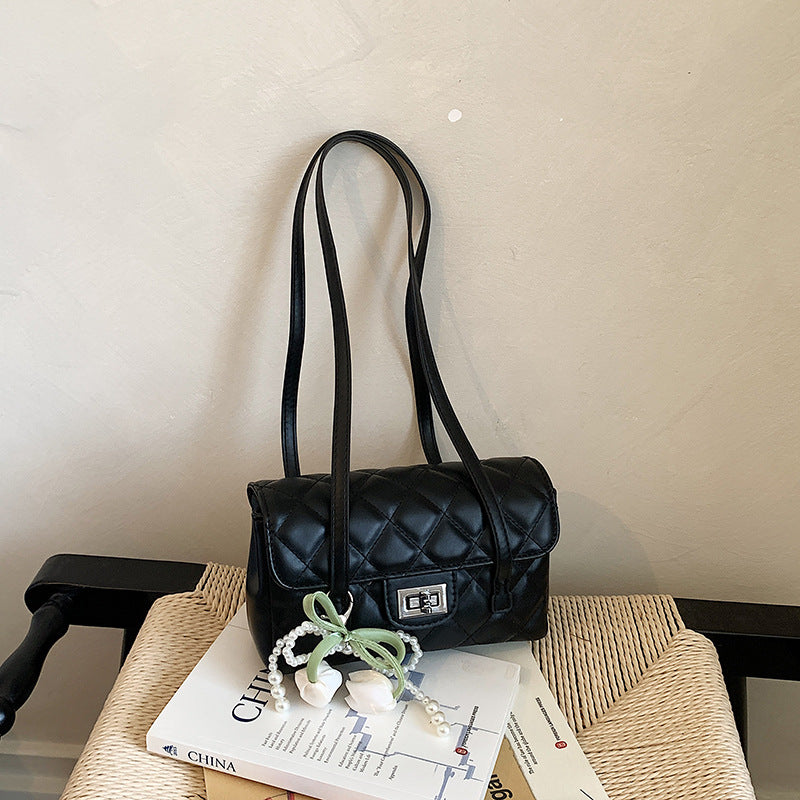 Parisian Classic Shoulder Bag - Midnight Black