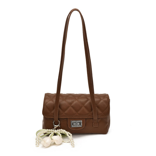 Parisian Classic Shoulder Bag - Espresso Brown