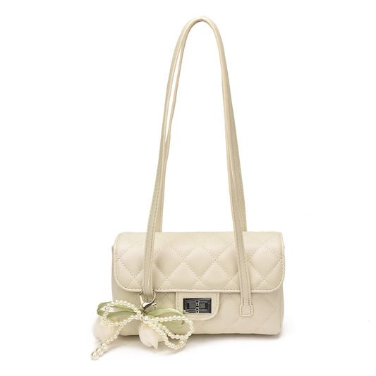Parisian Classic Shoulder Bag - Blanc White