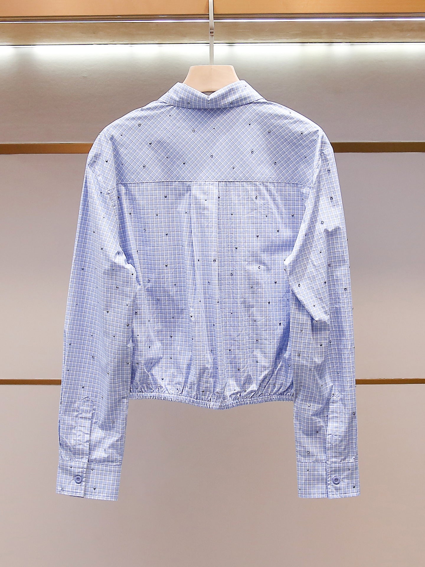 Parisian Crystal Plaid Shirt