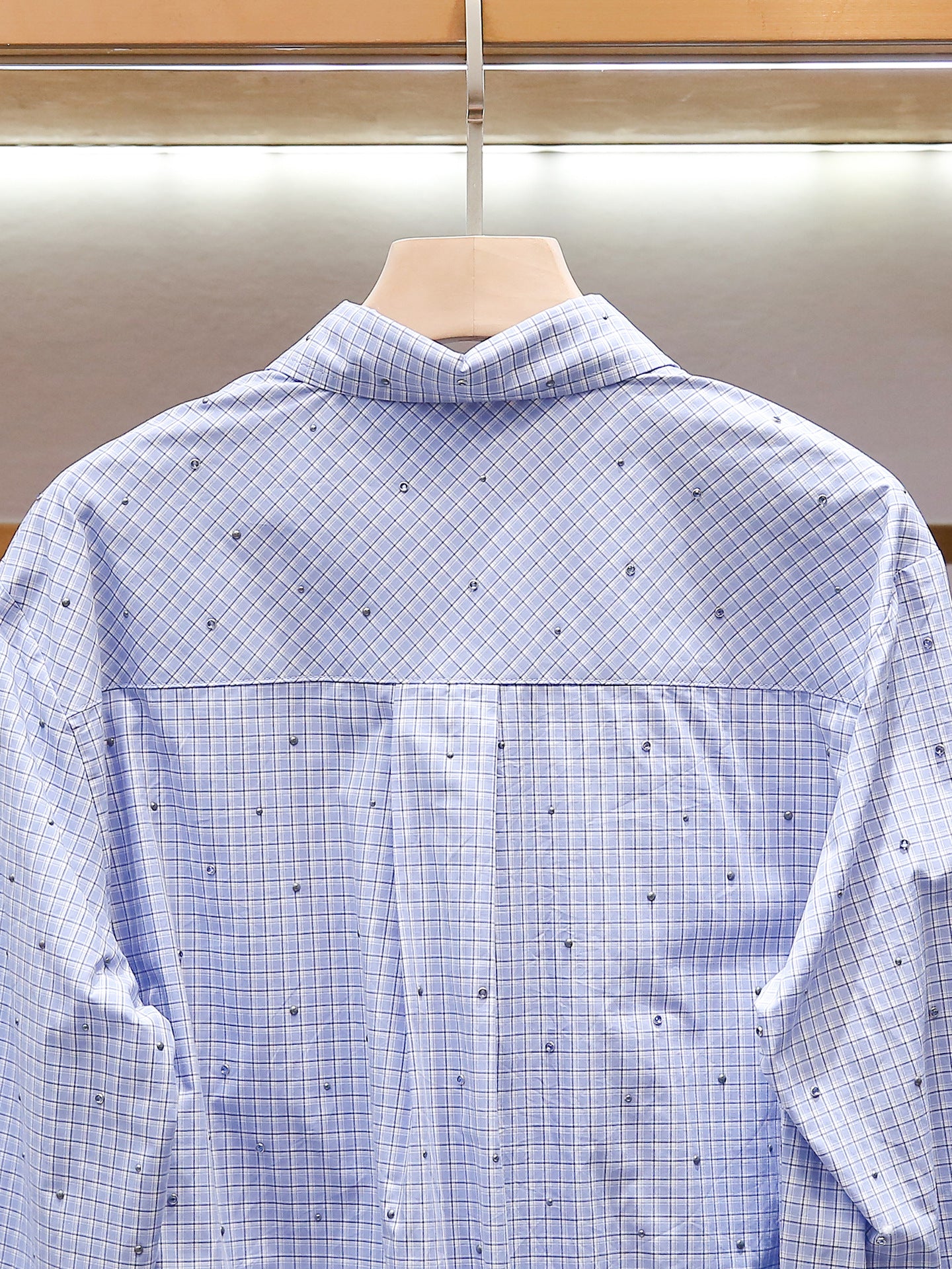 Parisian Crystal Plaid Shirt