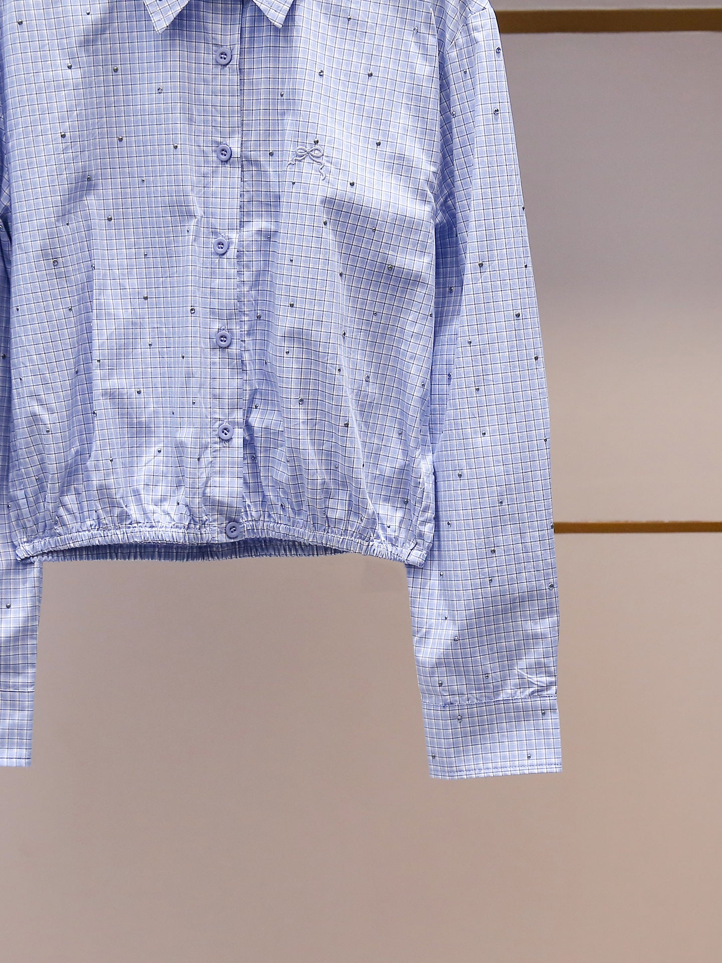 Parisian Crystal Plaid Shirt