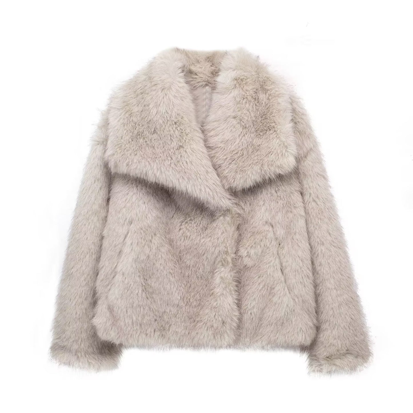 Parisian Frost Fur Coat - Mocha Brown