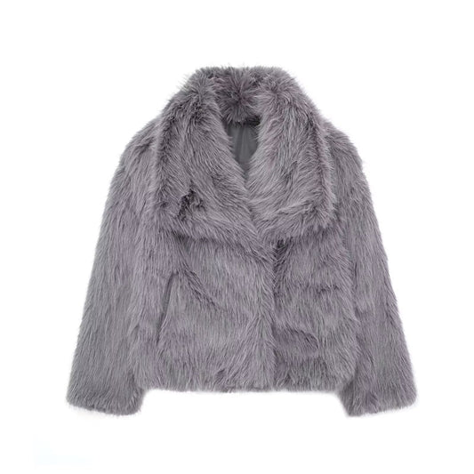 Parisian Frost Fur Coat - Mystic Grey