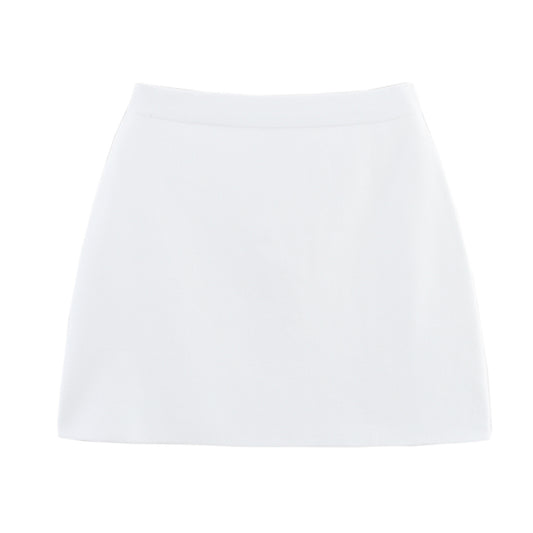 Parisian Knit Skirt - Blanc White