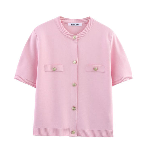 Parisian Knit Top - Powder Pink