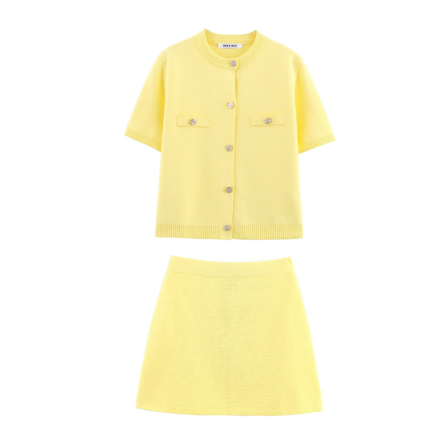 Parisian Knit Skirt - Lemon Sorbet