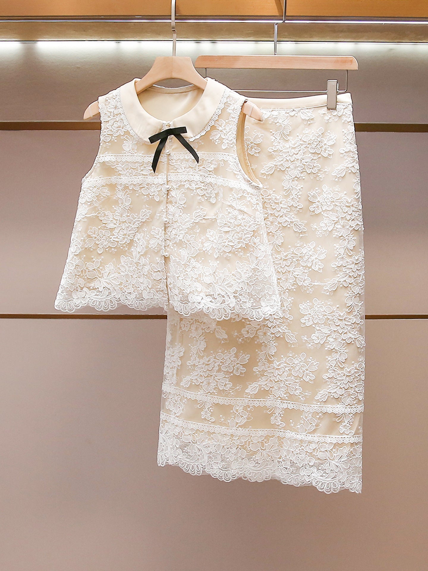 Parisian Lace Two-Piece Set