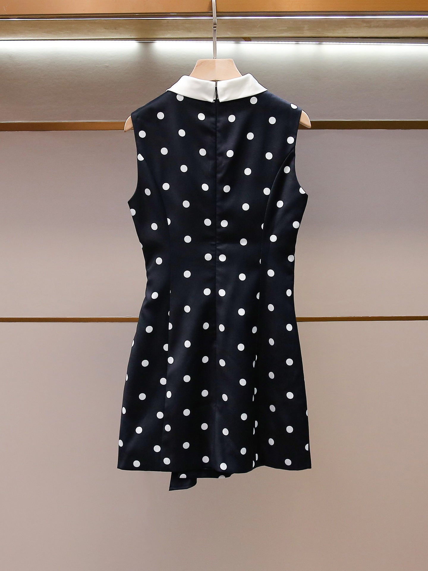 Parisian Noir Polka Dress