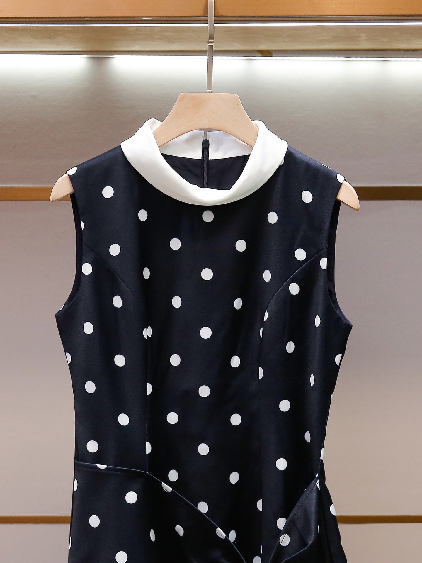 Parisian Noir Polka Dress
