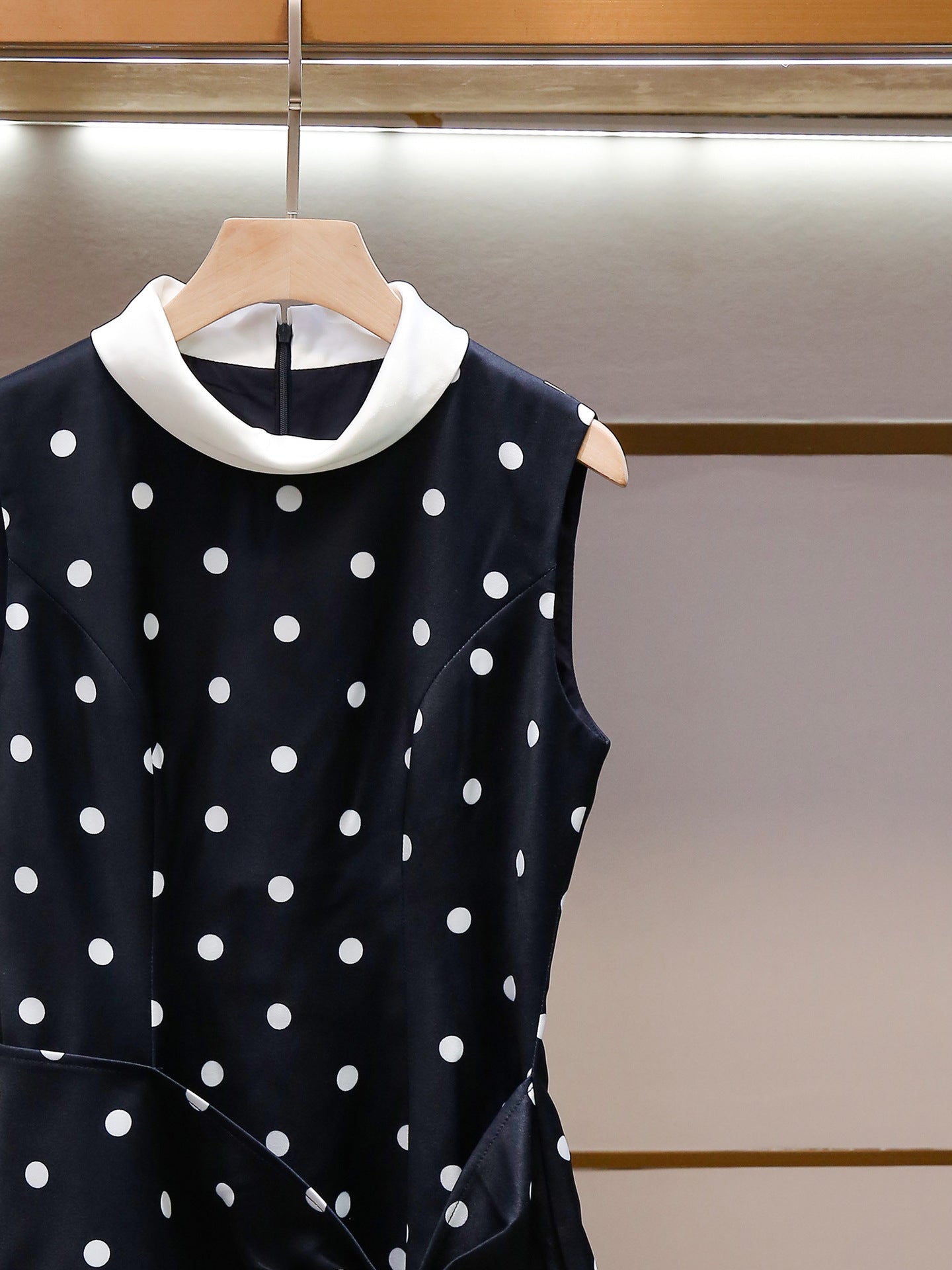 Parisian Noir Polka Dress