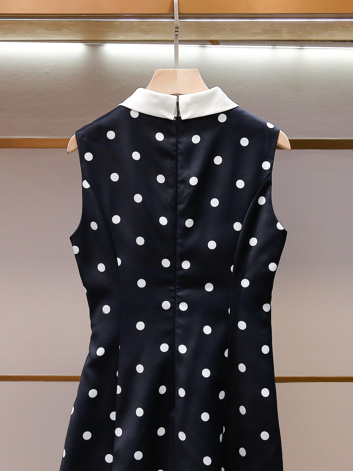 Parisian Noir Polka Dress