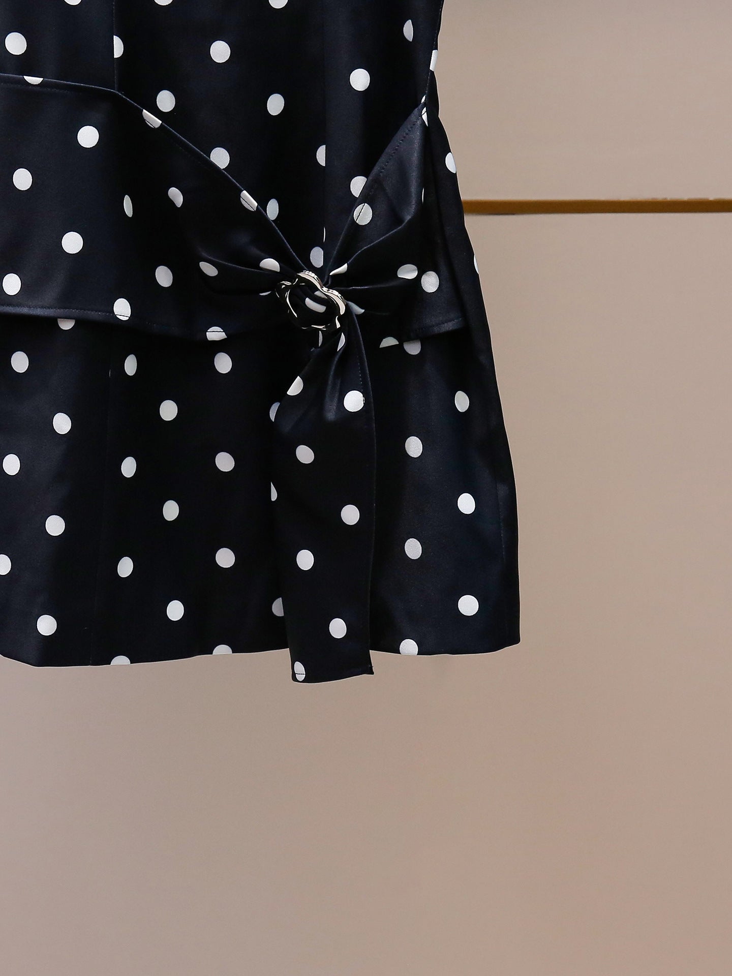 Parisian Noir Polka Dress