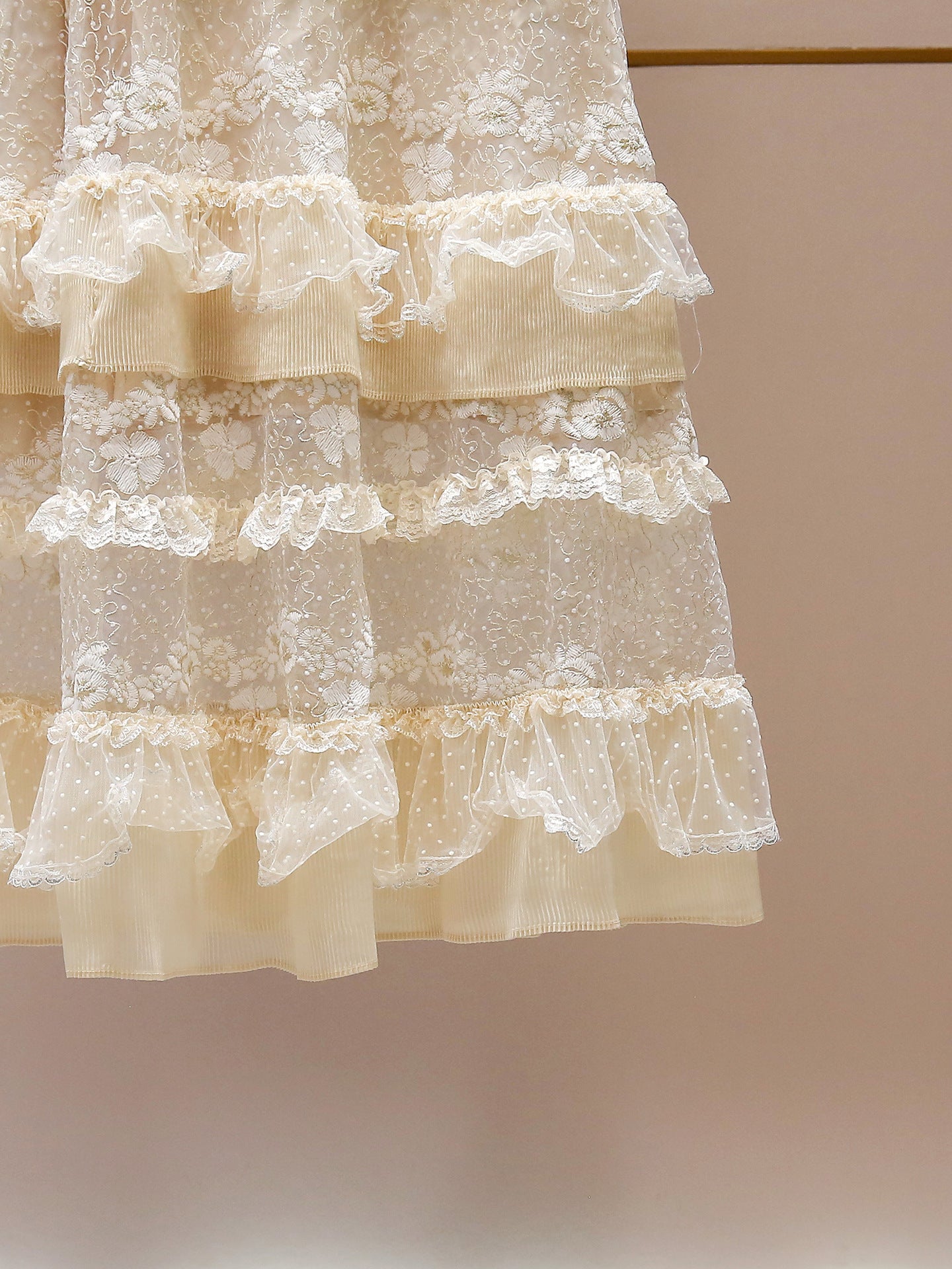 Parisian Ruffle Lace Dress