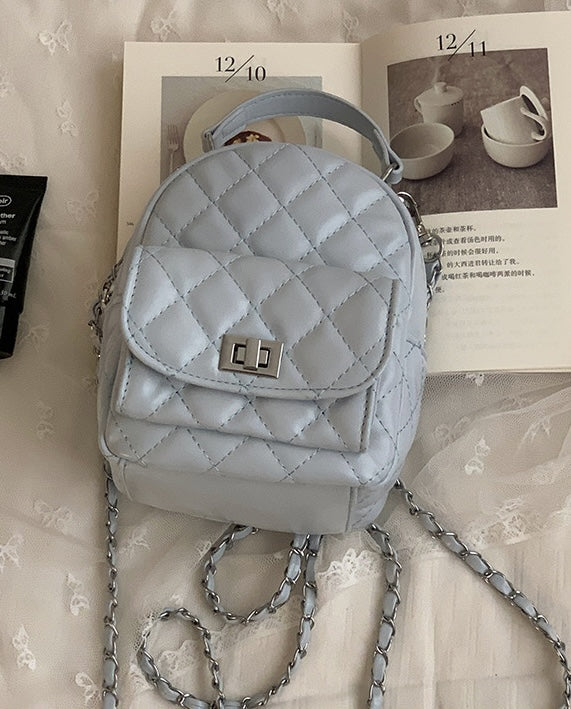Parisian Street Mini Backpack - Mist Blue