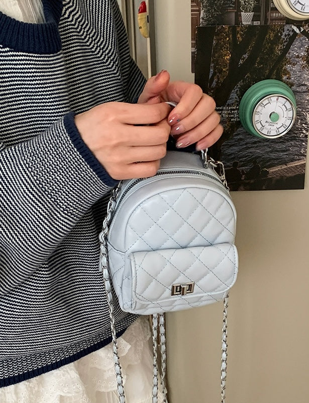 Parisian Street Mini Backpack - Mist Blue