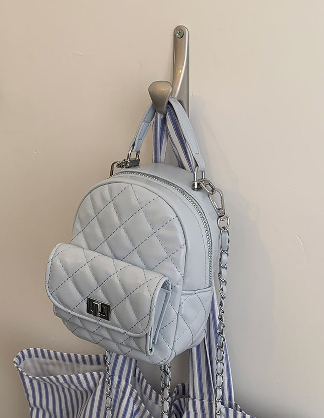 Parisian Street Mini Backpack - Mist Blue