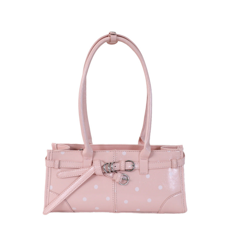 Poka Buckle East-West Bag - Midnight Black