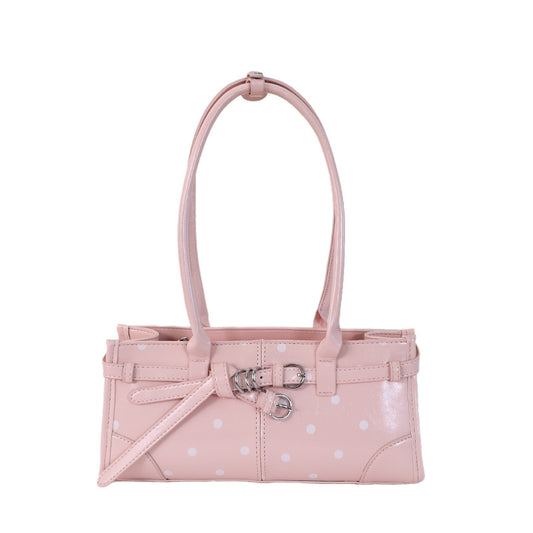 Poka Buckle East-West Bag - Blush Pink