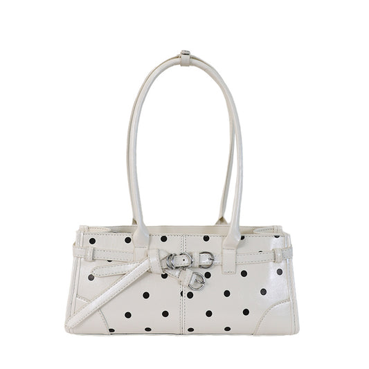 Poka Buckle East-West Bag - Blanc White