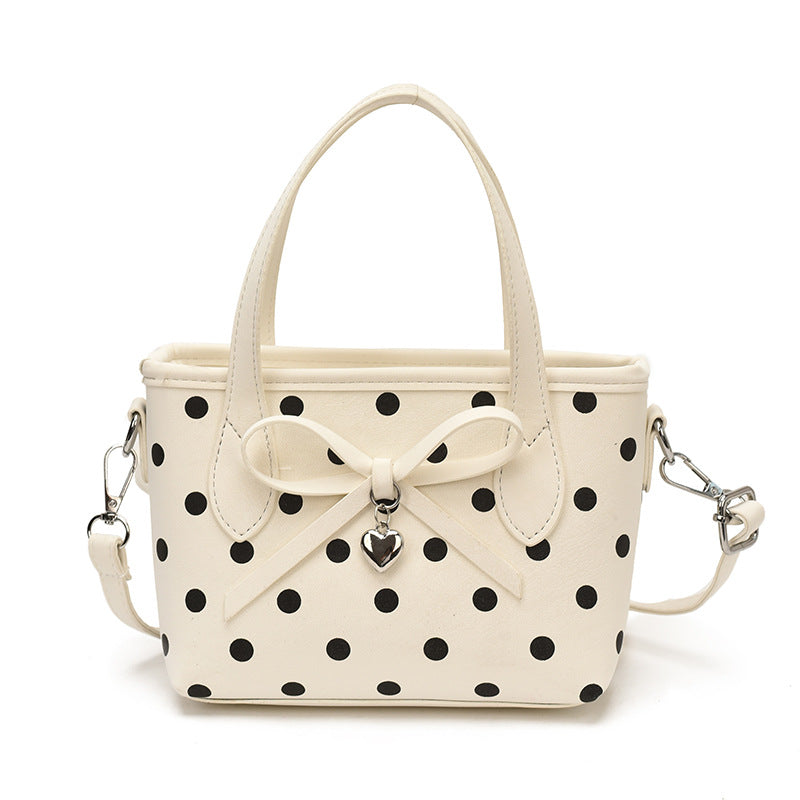 Poka Ribbon Basket Tote - Midnight Black