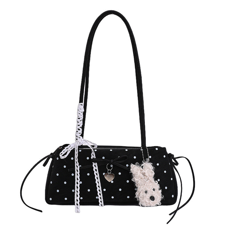 Poka Ribbon East-West Bag - Mist Blue