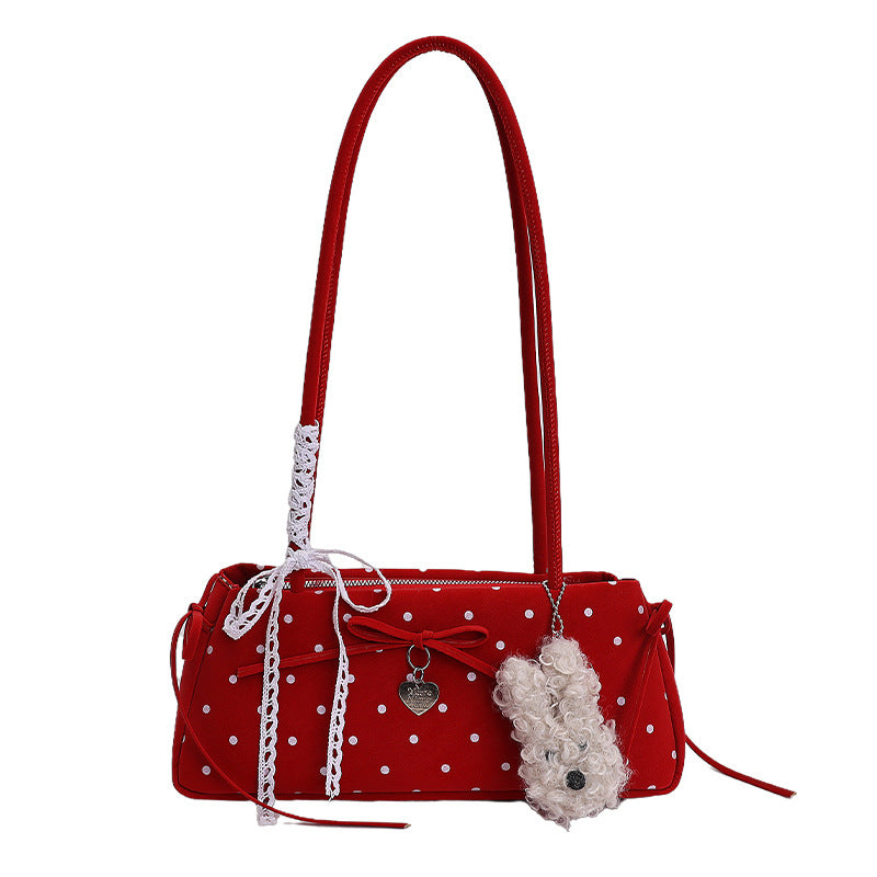 Poka Ribbon East-West Bag - Mist Blue