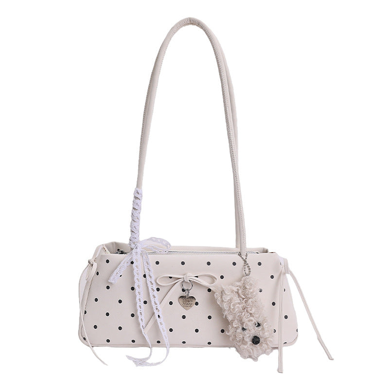 Poka Ribbon East-West Bag - Mist Blue