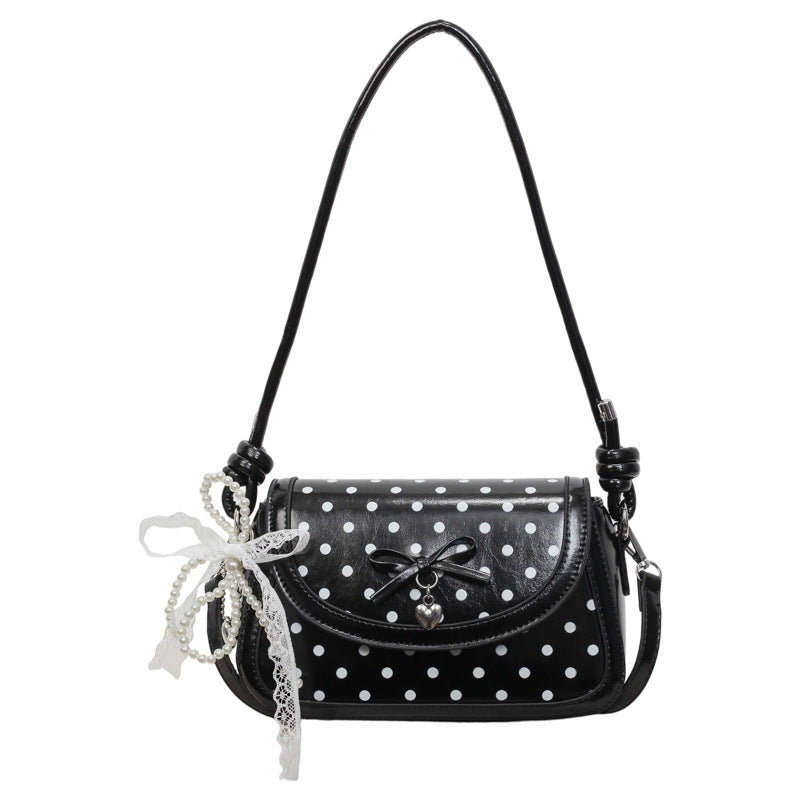 Poka Ribbon Flap Bag - Blanc White