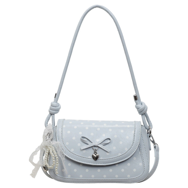 Poka Ribbon Flap Bag - Blanc White