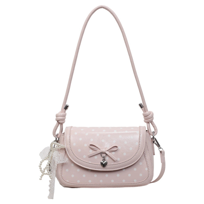Poka Ribbon Flap Bag - Blanc White